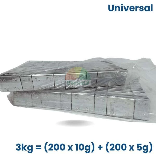 Univerzální nalepovací závaží FE 3kg (200 kusů x 5g + 200 kusů x 10g) pro vyvažování kol