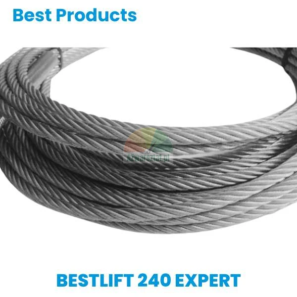 Svinuté ocelové lano pro zvedák BEST LIFT 240 EXPERT