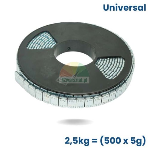 Samolepící vyvažovací závaží na roli pro hliníková kola 500 x 5g (2,5kg)