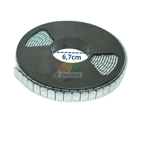 Samolepici zavazi na hlinikove rafky v roli 500 x 5g (2,5kg) s vnitrnim prumerem 6,7cm