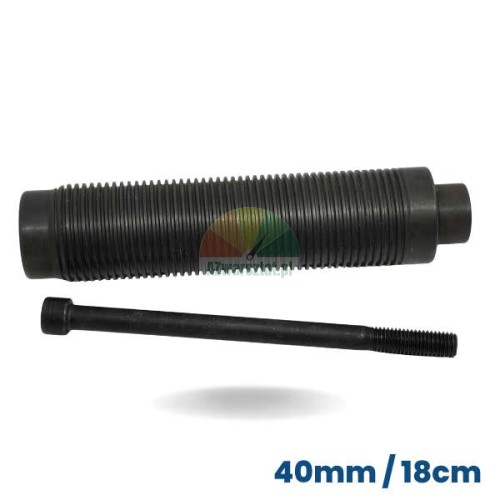 Hřídel vyvažovačky o průměru 40mm a délce 18cm s upevňovacím šroubem