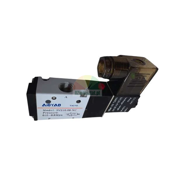 Pneumatický elektromagnetický ventil AIGYAD model 3V210-08-NC 24V DC