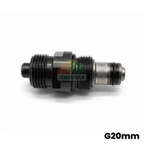 Hydraulický přetěžovací (pojistný) ventil G20mm - černá ventilová patrona se závitem a těsněním.