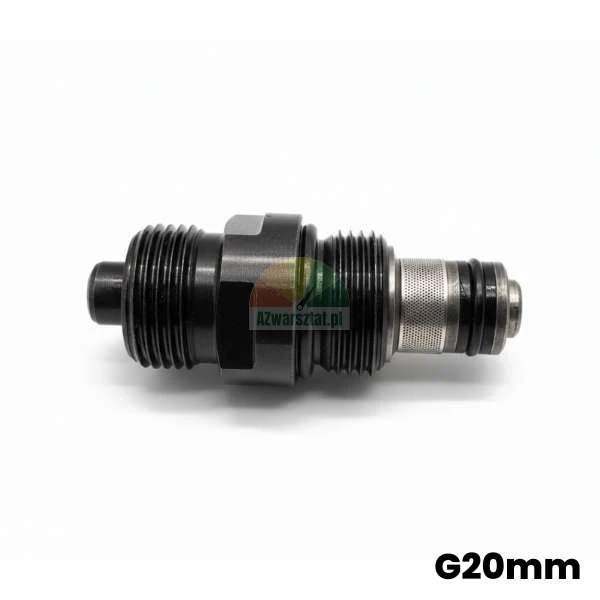 Hydraulický přetěžovací (pojistný) ventil G20mm - černá ventilová patrona se závitem a těsněním.