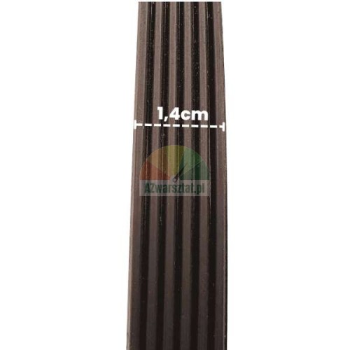 Černý řemen vyvažovačky 83,8cm, šířka 1,4cm, 5 drážek