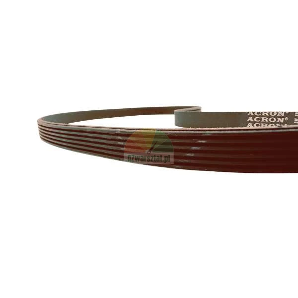 Vícedrážkový hnací řemen Acron na bílém pozadí
