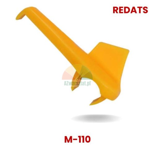 Žlutý plastový ochranný kryt montážní patky REDATS M-110 pro ochranu ráfků před poškrábáním.
