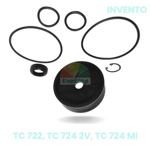 Náhrada Invento: Píst válce upínacích čelistí nebo odklonu ramene se sadou těsnění pro zouvačky TC 722, TC 724 2V, TC 724 MI