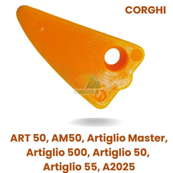 Oranžová plastová ochrana montážní hlavy pro stroje Corghi Artiglio Master, ART 50, AM50, Artiglio 500, Artiglio 55, A2025.