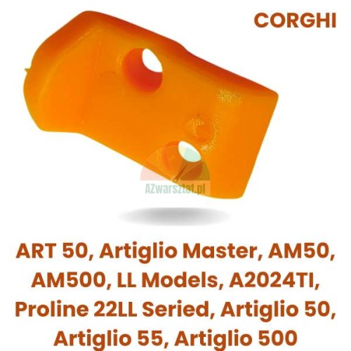 Oranžová plastová ochrana montážní patky pro zouvačku Corghi ART 50, AM50, AM500, LL Models, A2024TI, Proline 22LL, Artiglio 50, 55, 500, Master