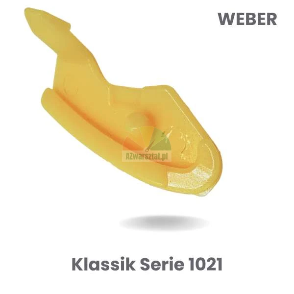 Žlutý plastový kryt montážní patky, náhradní díl pro gril Weber Klassik Serie 1021.