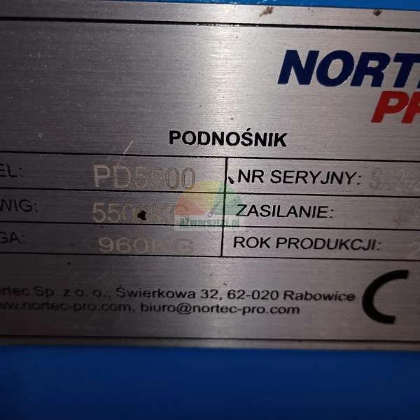 Ocelové lano pro zvedák Nortec PD5500