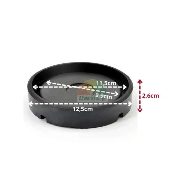 Gumová podložka pod zvedák 12,5cm s rozměry