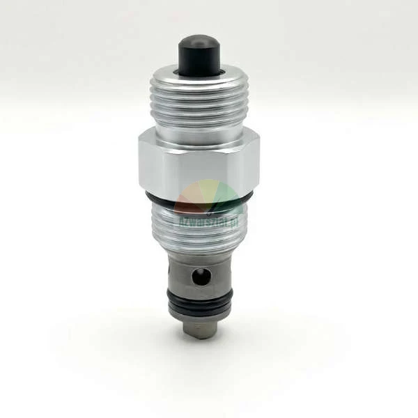 Bezpečnostní zpětný ventil zvedáku 14mm / G19 vyrobený z kovu na bílém pozadí