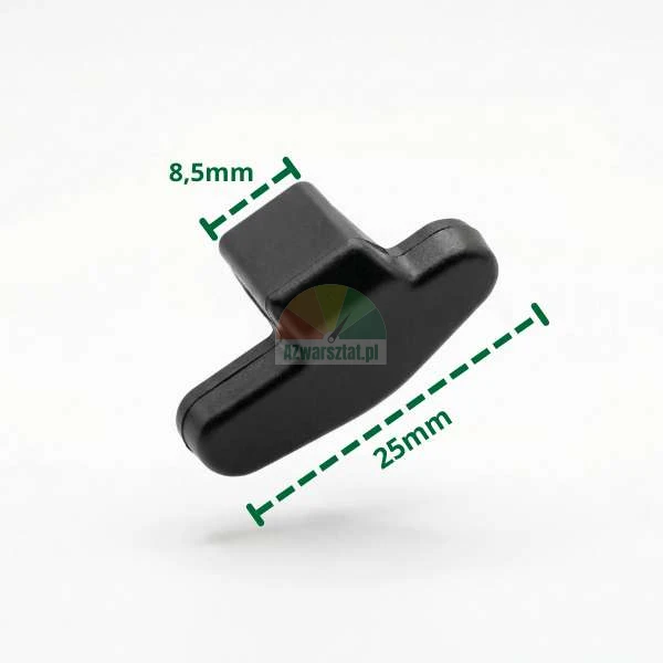Plastová krytka na montážní patku Typ AN s rozměry 8.5mm a 25mm
