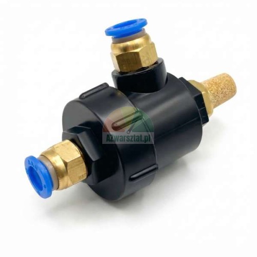 Rychloodvzdušňovací ventil pro pneumatický příklep 2 x 8mm s tlumičem hluku