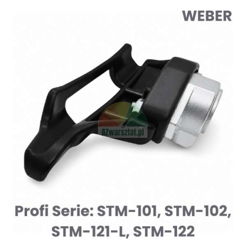 Černá montážní patka z plastu jako náhrada za Weber Profi Serie STM-101, STM-102, STM-121-L, STM-122