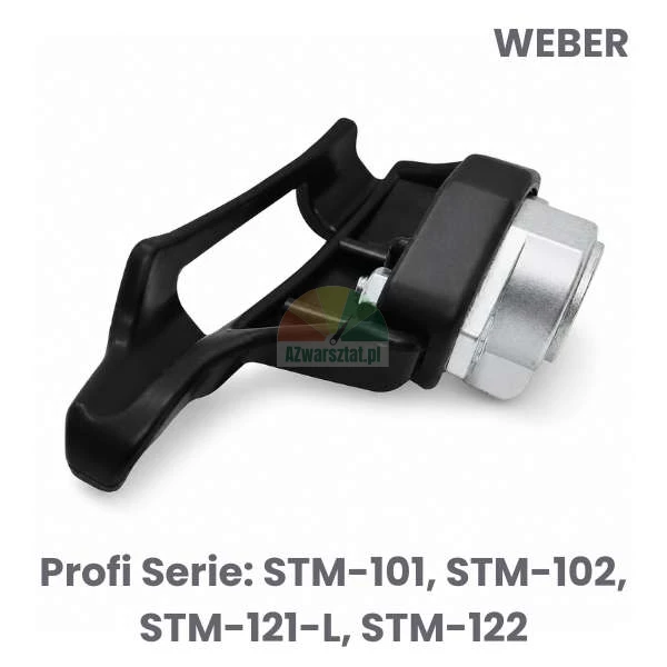 Černá montážní patka z plastu jako náhrada za Weber Profi Serie STM-101, STM-102, STM-121-L, STM-122