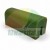 Zelený kluzný blok pro zvedák o rozměrech 7cm x 3cm x 2,9cm s montážní drážkou, zobrazený na bílém pozadí.