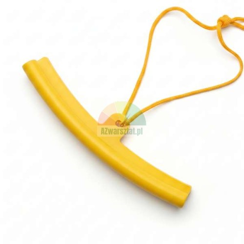 Žlutý chránič ráfku (19,5 cm) se šňůrkou, chránící okraj ráfku před poškrábáním.