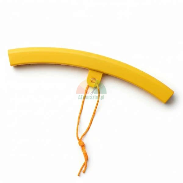 Žlutý velký chránič ráfku 25 cm s oranžovou šňůrkou, chránící okraj ráfku před poškrábáním při montáži pneumatiky