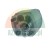Hydraulické zubové čerpadlo, přední pohled na hnací hřídel a montážní přírubu