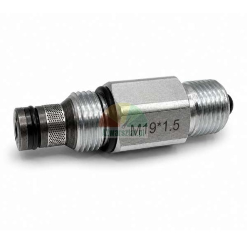 Spouštěcí ventil se závitem M19x1.5, kovový hydraulický prvek s O-kroužky a sítkem