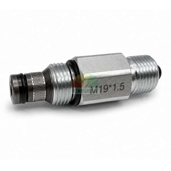 Spouštěcí ventil se závitem M19x1.5, kovový hydraulický prvek s O-kroužky a sítkem
