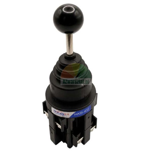 Ovladaci joystick pro nakladni zouvacku HKB-402 s cernou kulickou a gumovou krytkou.