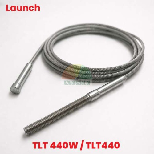 Ocelové lano pro čtyřsloupový zvedák Launch TLT440W / TLT440 o délce 9.25m se závitovou koncovkou