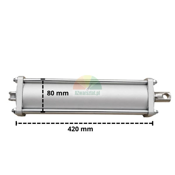 Kompletní pneumatický válec pro zouvačku pneumatik, délka 420 mm a průměr 80 mm